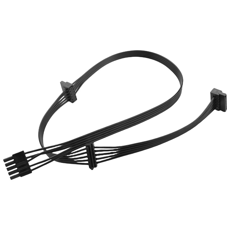 5Pin 1 to 3 Peripheral 4 Pin Molex IDE 5P PSU Power Supply Cable for Cooler Master V550 V650 V700 V750 V850 V1000 V1200