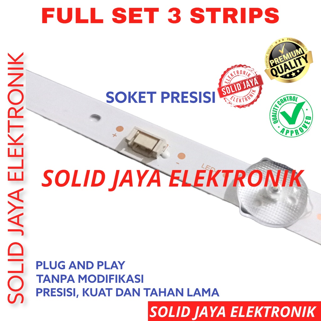 BACKLIGHT TV LED COOCAA 40 INC 40D3A 40D3 A LAMPU BL 7K 3V KOKA 40D 3A KOCA COKA COOCA COCAA COCA LAMPU BL 40INC 40IN 40INCH 7LED 7 KANCING 3VOLT 3V VOLT INCH IN COOCAA