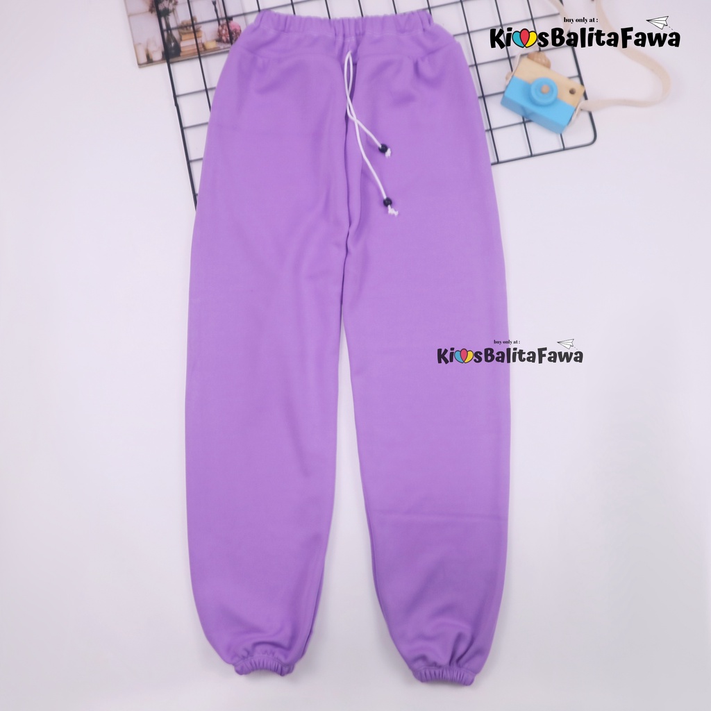 (UNIVERSAL) Jogger Molly uk 5-12 Tahun / Celana Jogger Panjang Anak Laki Laki Perempuan Polos Import Babycinnamon