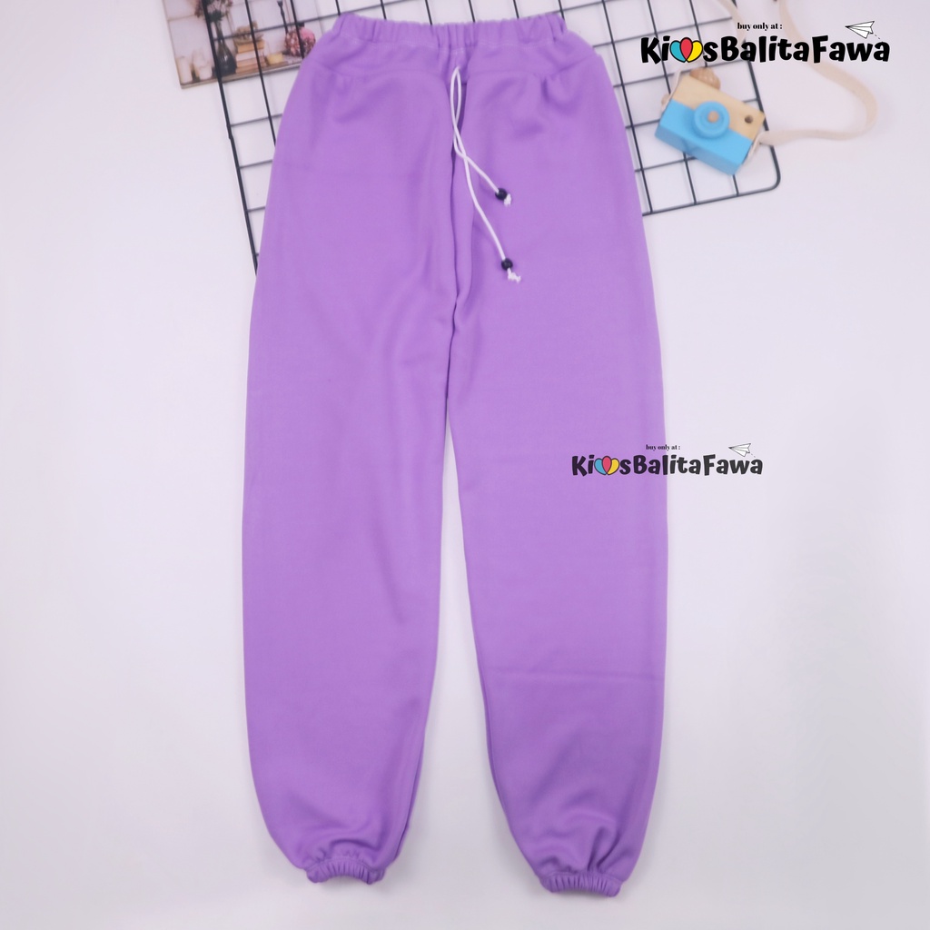 Jogger Molly Uk 10-12 Tahun / Joger Pants Celana Panjang Anak Perempuan Laki Laki Murah Grosir Polos