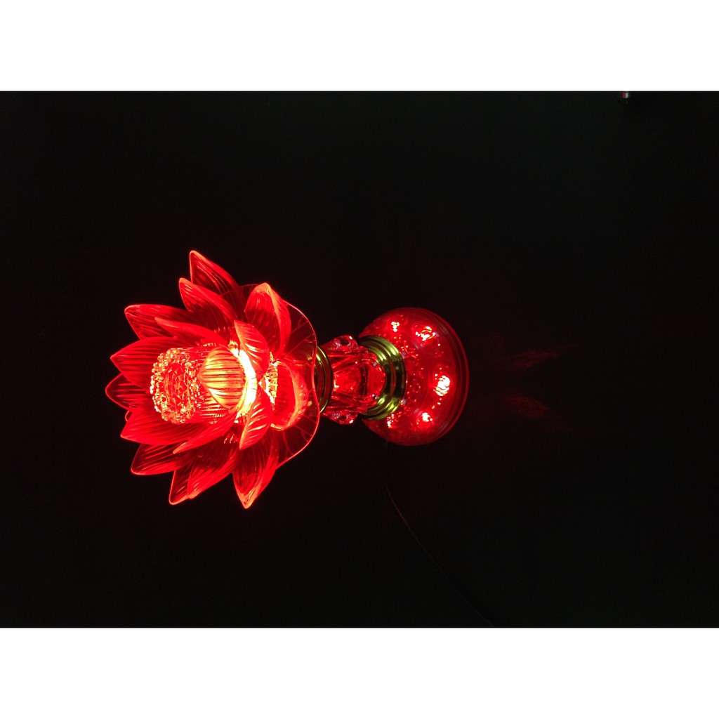 Lampu Altar Puja Sembahyang Wang C LED Teratai 22.5CM