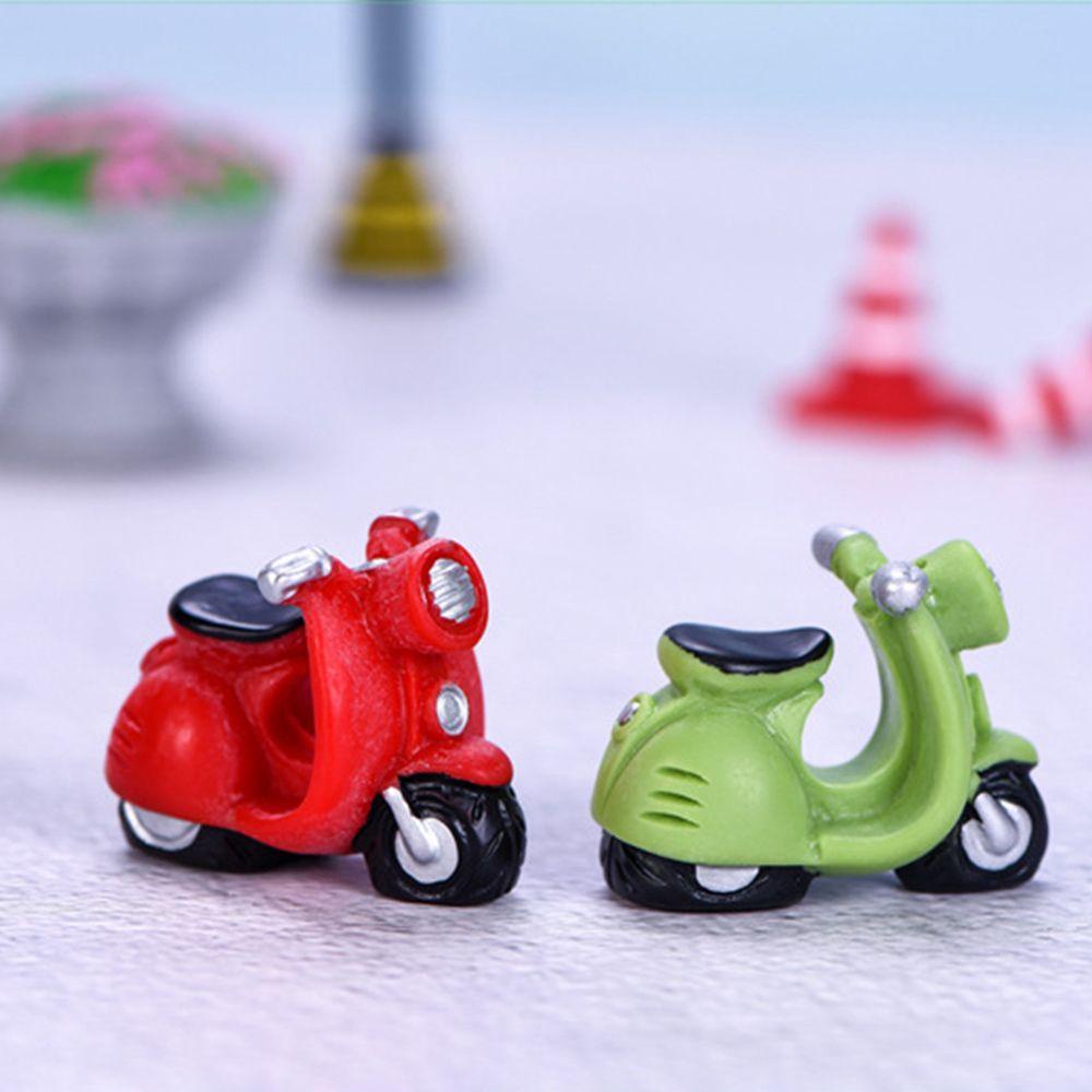 Agustinina Motor Model DIY Kartun Mini Resin Peri Taman Aksesoris Hadiah Anak Lanskap Mikro