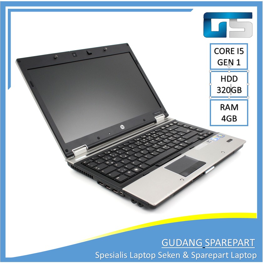 HP ELITEBOOK 8440P Core i5 RAM 4GB 320GB Laptop Bekas Murah Notebook Second Ultrabook Tipis