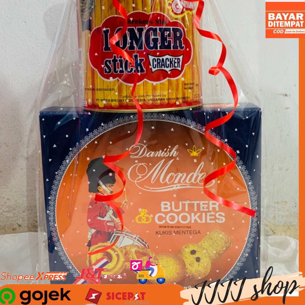 

Paket Parcel Kue Lebaran Hampers Biskuit Monde Butter Cookies Nissin Longer Stick Kaleng Parcel 2