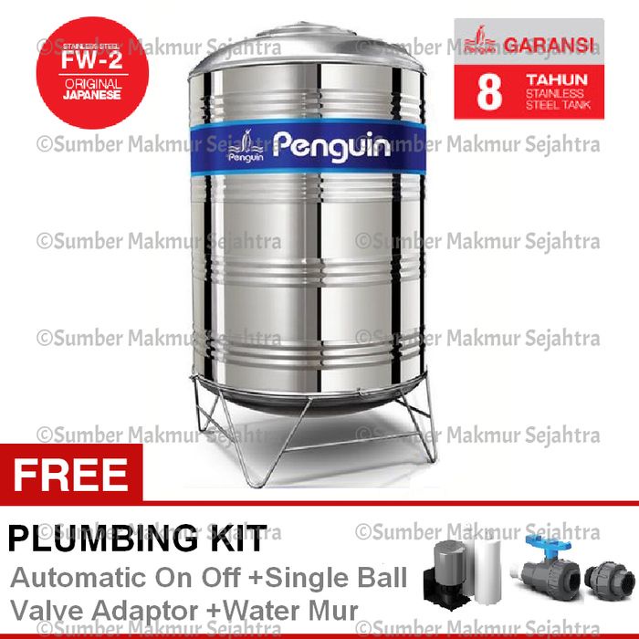 Tangki Air / Tandon Toren Stainless Penguin TBSK 1000 Liter - TBSK1000