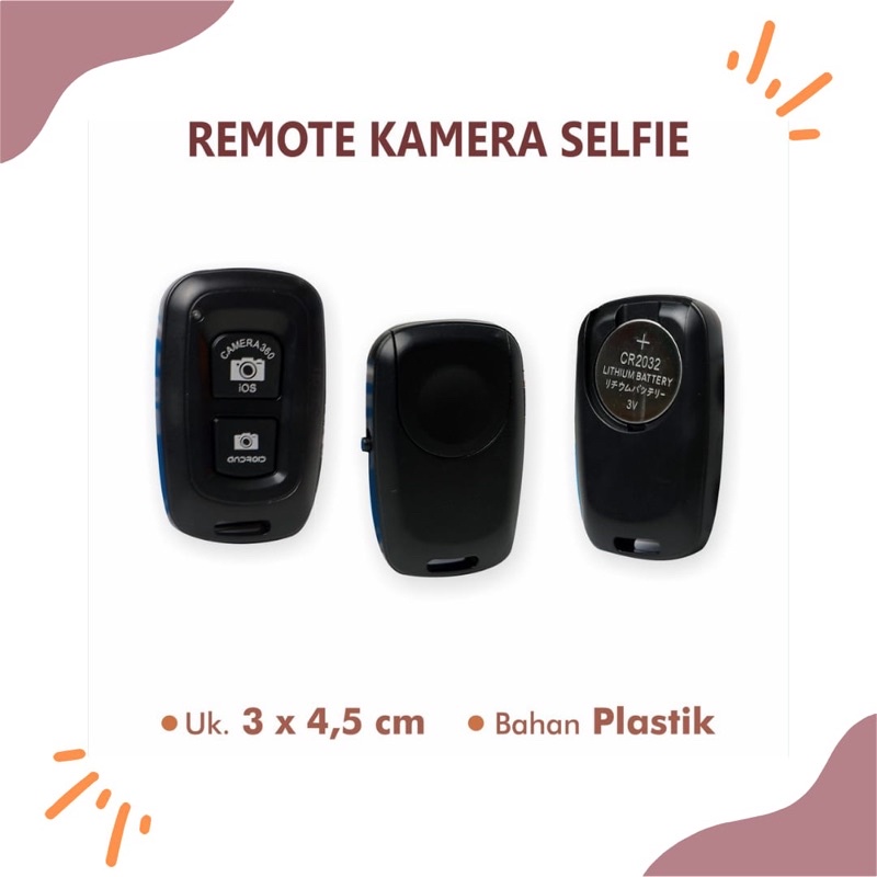 REMOTE BLUETOOTH KAMERA HP / REMOT SELFIE BLUETOOTH / BLUETOOTH REMOTE SHUTTER KAMERA