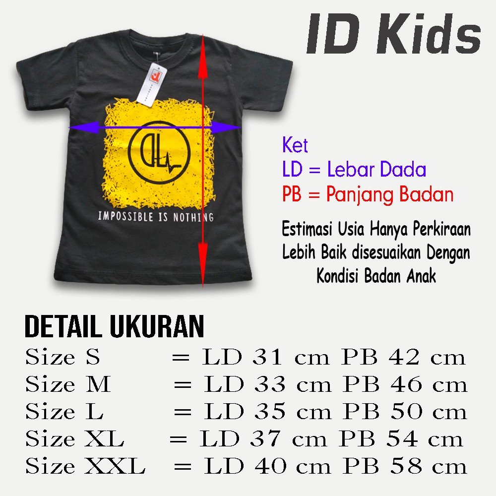 Kaos Anak Distro Deadline Hitam Kuning 28