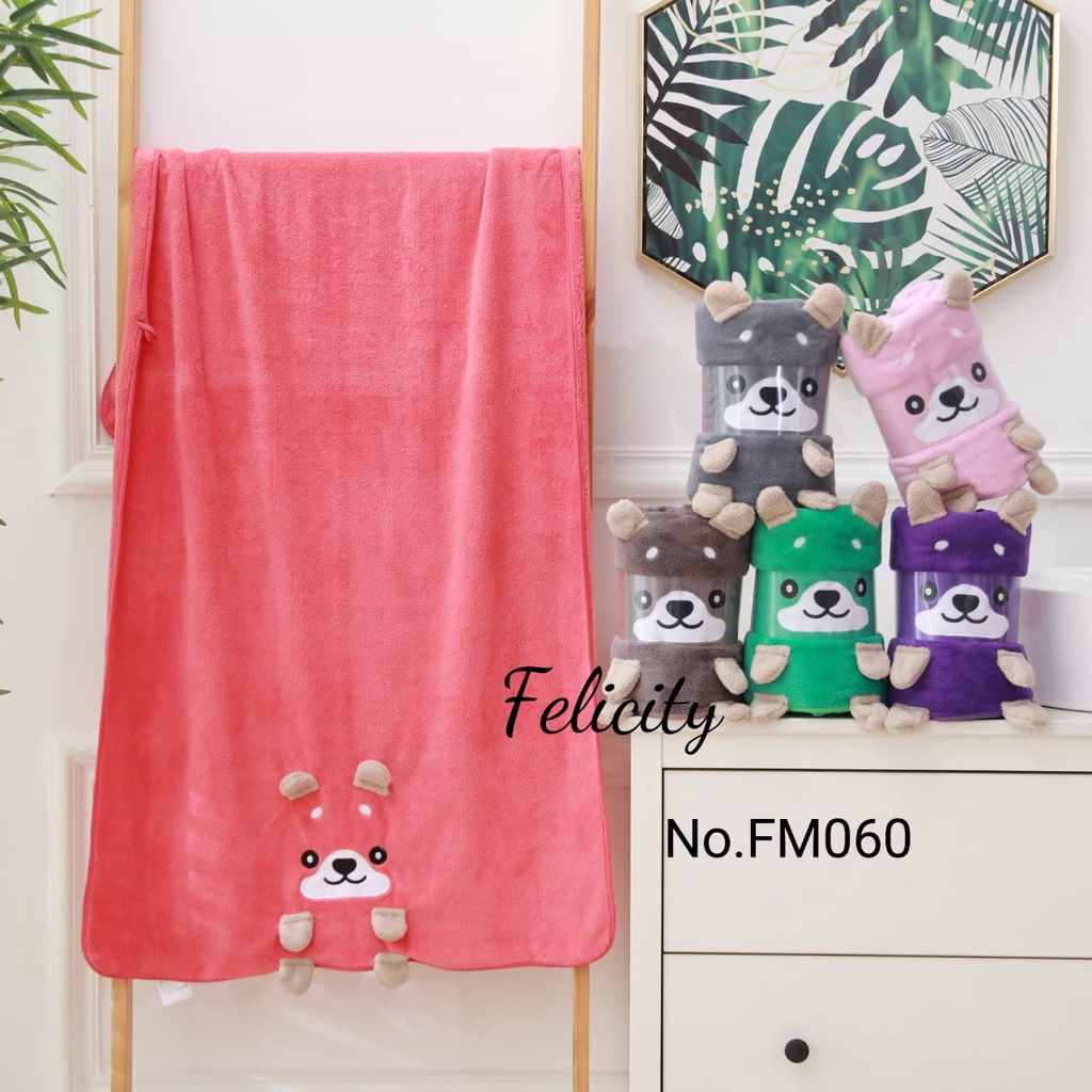 VL - COD MURAH HANDUK BAYI / HANDUK ANAK MOTIF LUCU UK 50 X 100 CM