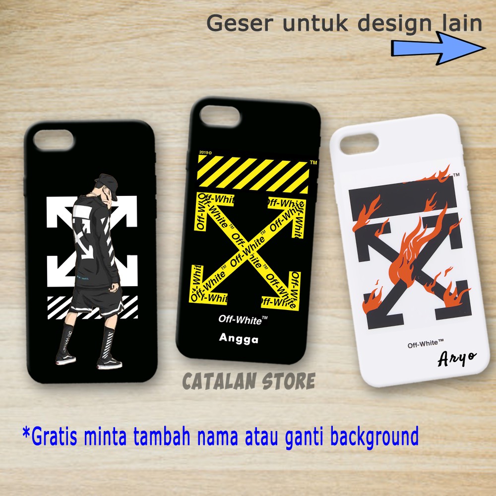 Custom Case Casing Hp Hardcase Softcase Anti Crack Fashion Off White Eksklusif Premium Quality Shopee Indonesia