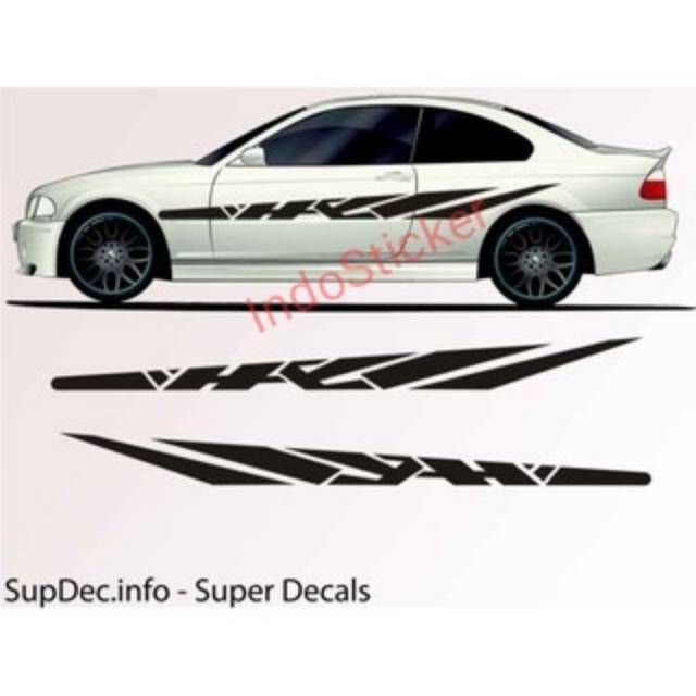 Stiker mobil tribal Avanza sigra Ayla sticker body mobil Mobilio Yaris Brio dll