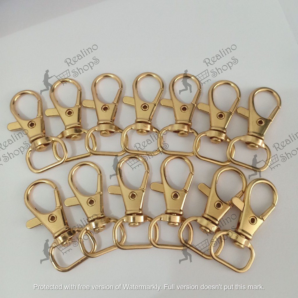 RING O BUKA TUTUP - 1.3cm - EMAS MUDA - AKSESORIS TAS WANITA