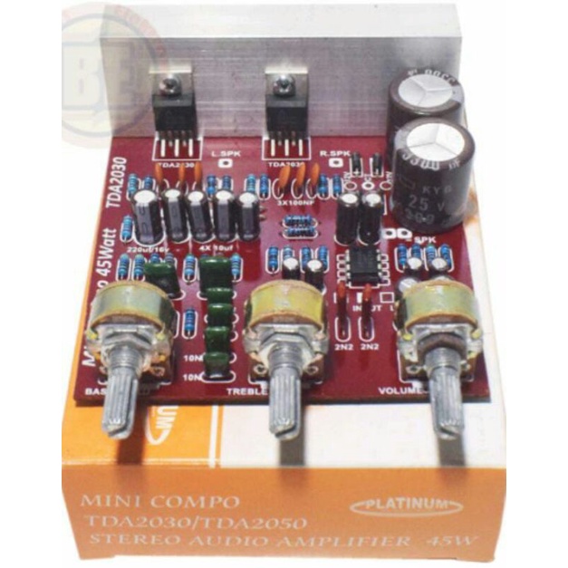 KIT POWER AMPLIFIER MINI COMPO 45W TDA2030 STEREO