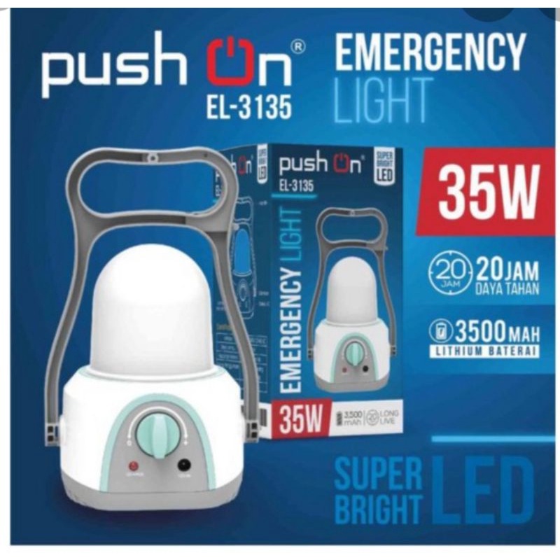 Lampu PUSH ON Emergency-LENTERA Emergency Watt 35