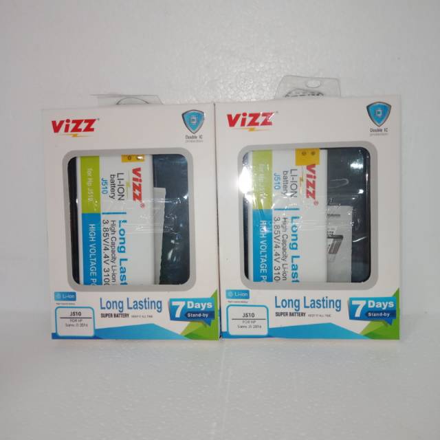 Batre Vizz Samsung J510 Battery Batrai Vizz Double Power Samsung J5 2016 Original