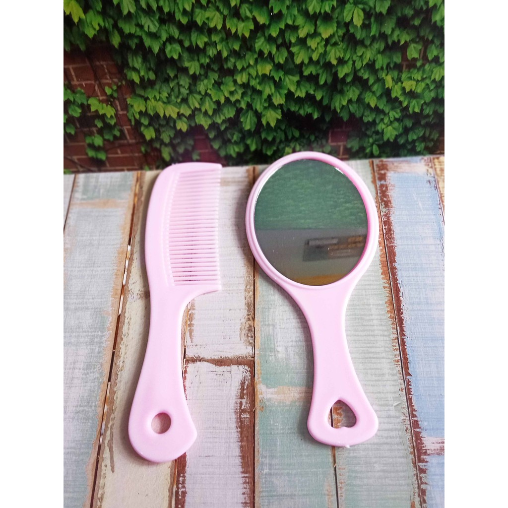 Set Sisir dan Kaca Fancy untuk Anak Merapihkan Rambut Multiwarna