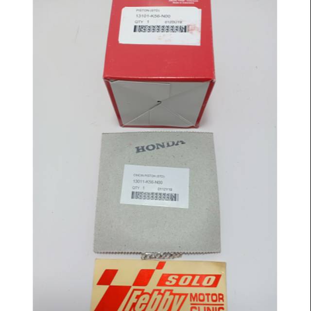 SEHER-RING SEHER HONDA CB150R LED-SONIC 150-SUPRA GTR SIZE STANDAR 0 ORIGINAL AHM 13011-K56-N00+1310