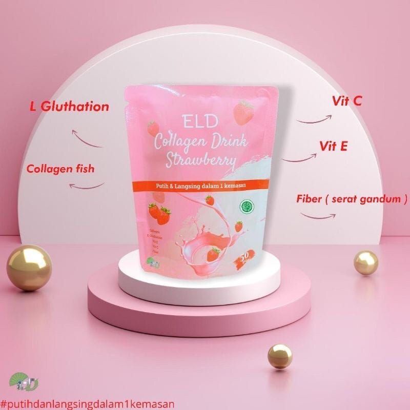 [ BISA COD] ELD Collagen Drink Strawberry