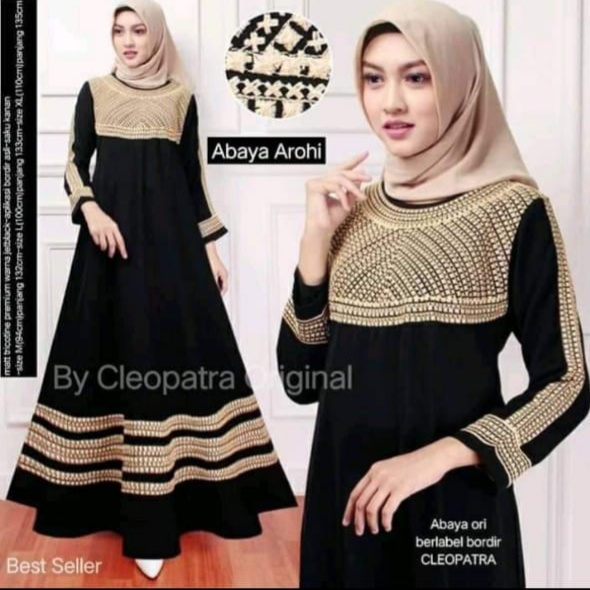 murah gamis bordir turkey-jubah bordir turkey- busana muslim - abaya bordir remaja terbaru-abaya bordir arab kekinian-abaya bordir turki terbaru-motif bordir  zigaz (GMS02)