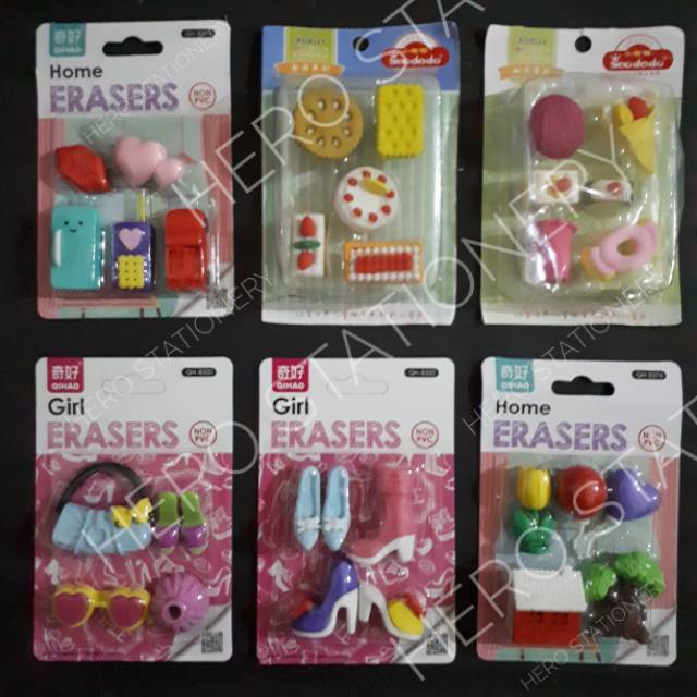 

Penghapus fancy gadget kosmetik food set A