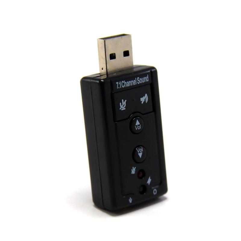 USB SOUND CONVERTER 7.1 HIGH QUALITY CONNECTOR USB TYPE A KE OUTPUT JACK - TEKNO KITA