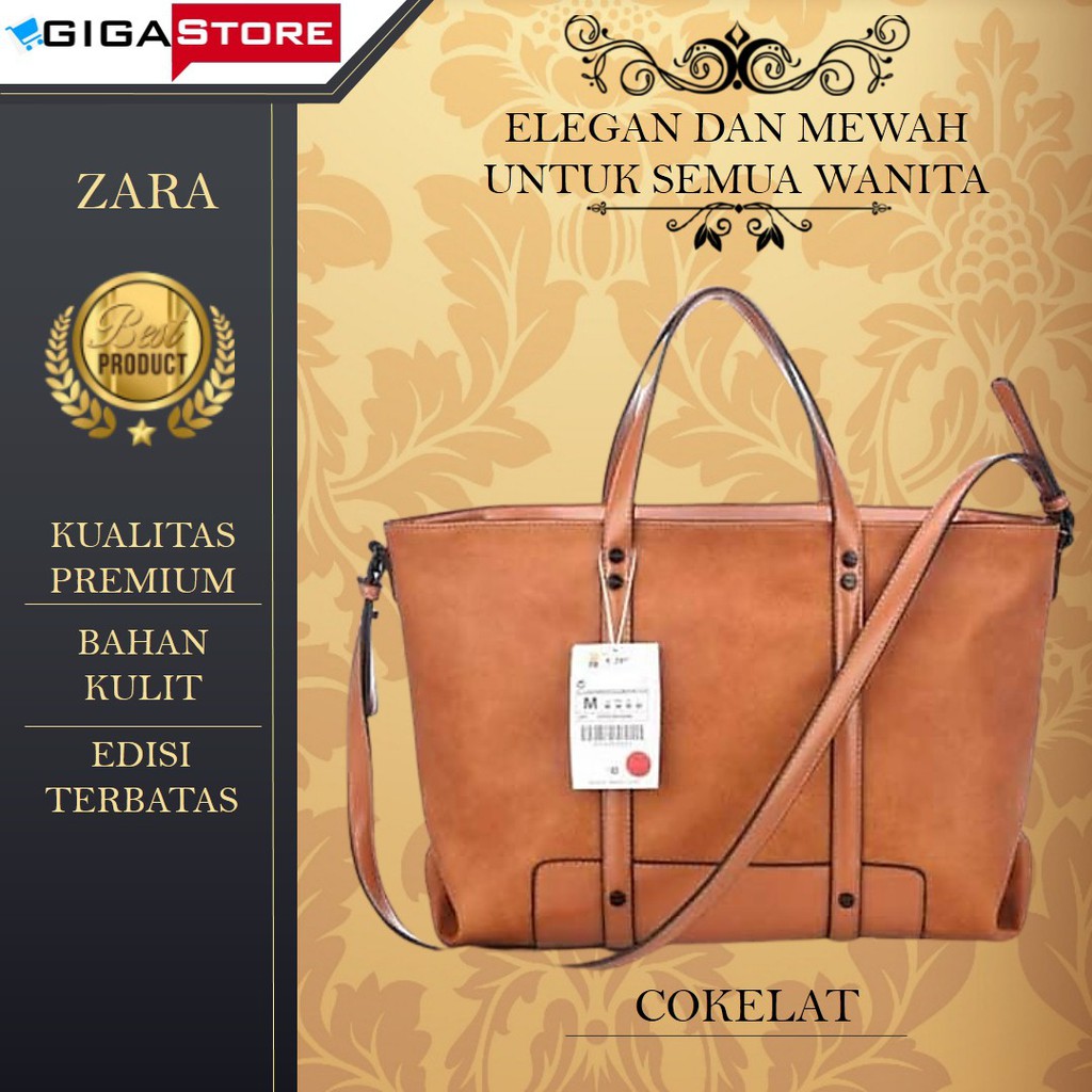 Tas Zara Wanita Totebag Tote Bag Zara Basic Import Ori Premium Original Jinjing Fashion Wanita Murah