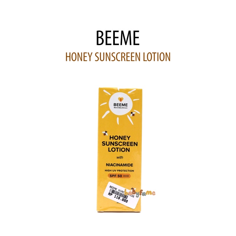 Jual Beeme Honey Sunscreen Lotion with Niacinamide Shopee Indonesia
