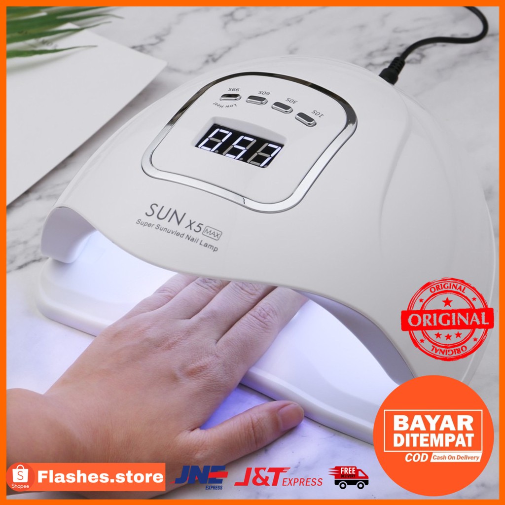 SUN UV X5 MAX 110W Pengering Kutek Gel Sensor Otomatis Nail Dryer