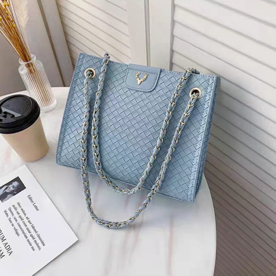 BJ42889 - BLACK/BLUE/KHAKI/WHITE/YELLOW - TAS BAHU SHOULDERBAG TALI RANTAI TAS WANITA FASHION IMPORT MODIS ELEGAN TERMURAH TERLARIS TERBARU BAGSTORE JAKARTA TAS BATAM BQ2889 CR7431 JT01049 LT2080 EL5484