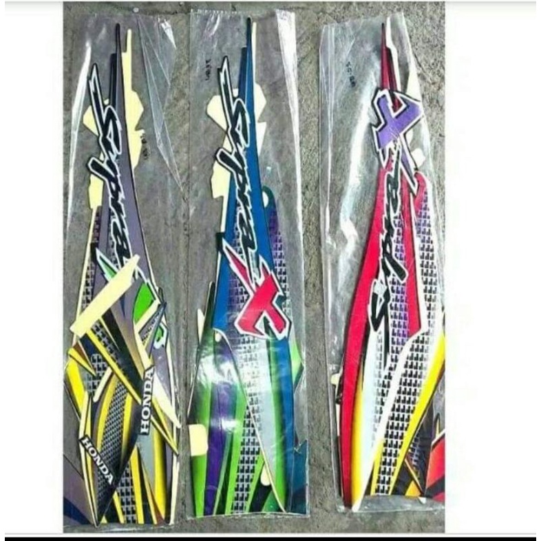 setiker stiker striping Supra X lama Supra Fit lama