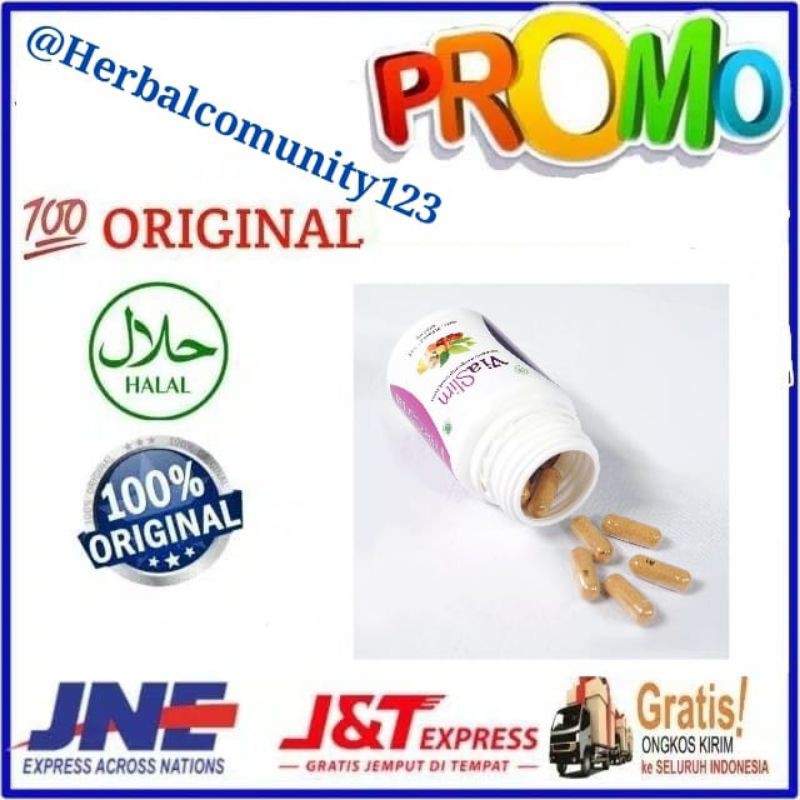 ( Bisa Cod ) ViaSlim Via Slim Asli Obat Pelangsing Penurun Berat Badan Alami/Herbal