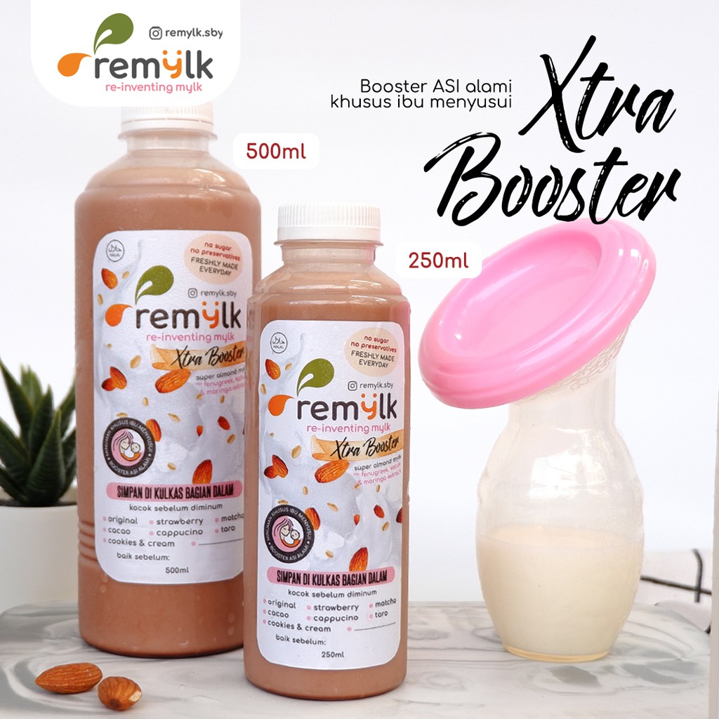 

Paket M2 (10 Remylk Xtra Booster) - Susu Almond Pelancar ASI