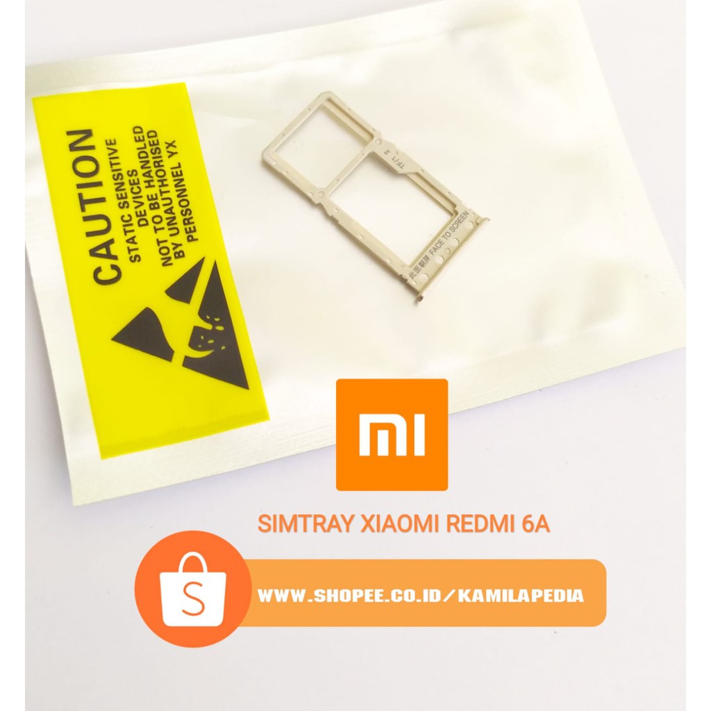 Simtray Redmi 6A / Slot Kartu Sim Xiaomi Redmi 6A / Tatakan Kartu Sim Redmi 6A/ Slot Sim Redmi 6A