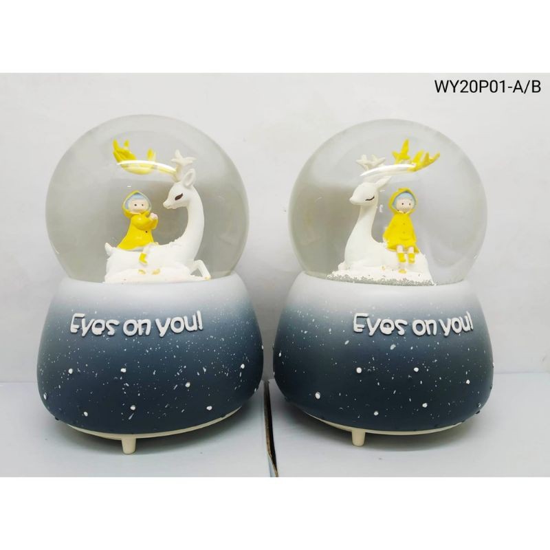 musik Bola Salju Air (L) Snowball Bola Kristal RUSA