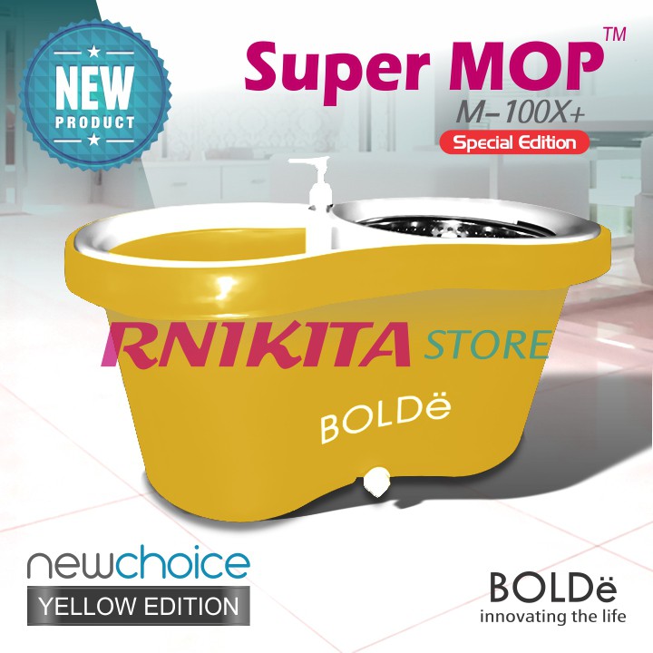 BOLDe M100X PLUS SPECIAL EDITION - Supermop Alat Pel Modern Saringan Stainless