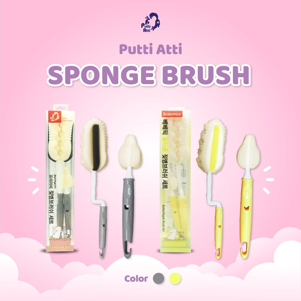 PUTTI ATTI SPONGE BOTTLE AND NIPPLE BRUSH