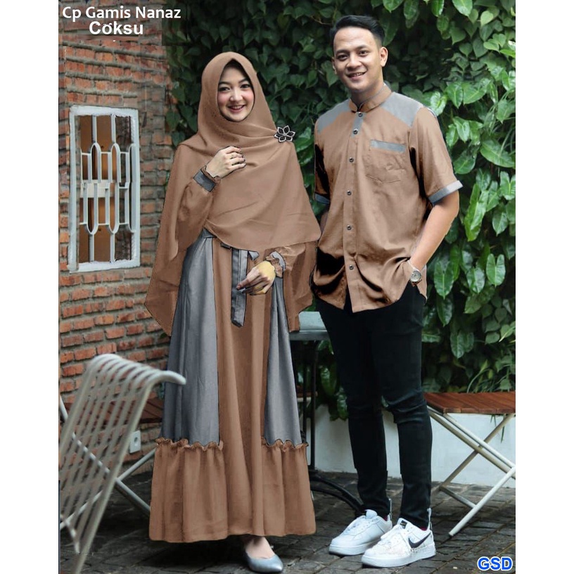 BAJU CAUPLE LEBARAN KEKINIAN SYARI TERLARIS RAMADHAN 2023 TERBARU SAMAWA COUPLE TERMURAH / BAJU COUP