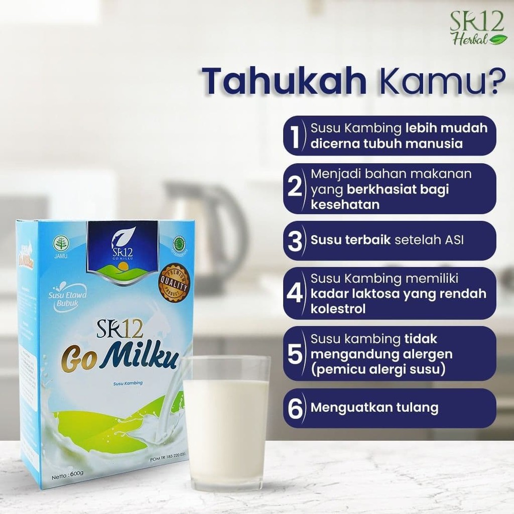 Go Milku SR12 - Susu Kambing Etawa - Susu Kambing SR12