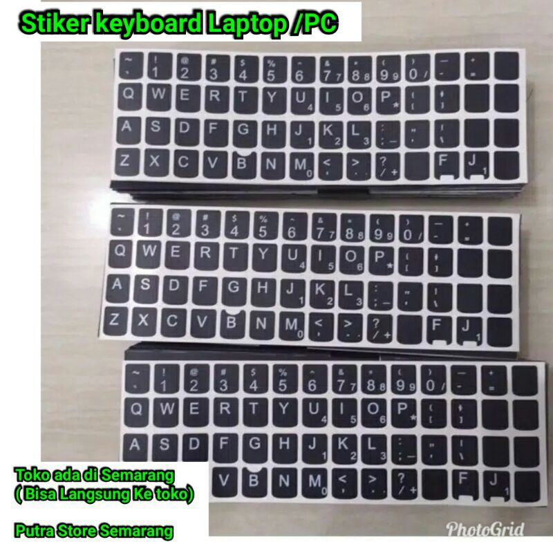 Stiker keyboard Laptop / PC Tulisan Keyboard Laptop