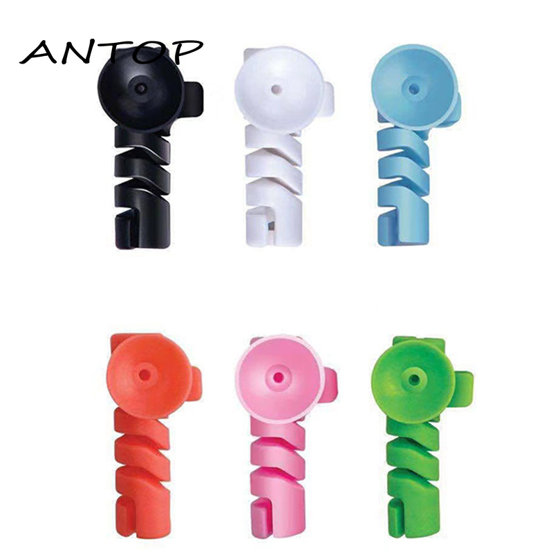 Cover Pelindung Kabel Data / Charger / Earphone Bentuk Spiral Portable Untuk Android