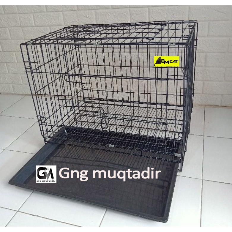 KANDANG KUCING MURAH 2 TINGKAT SIZE L UKURAN 60X42X50 BESI TEBAL DAN KOKOH