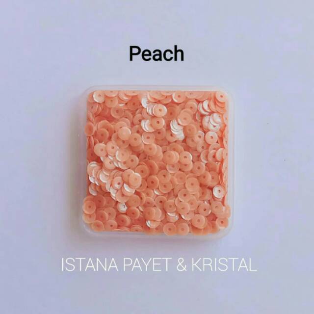 Sequin (payet piringan) 4mm peach