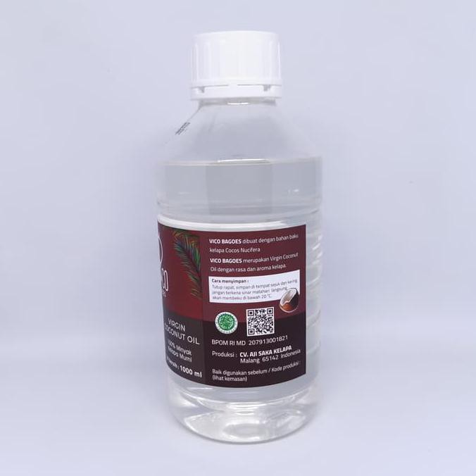 

TO.P - 22.46I - VICO BAGOES VCO VIRGIN COCONUT OIL, MINYAK KELAPA 1 LITER - TOKO - TOPI - SAYA.