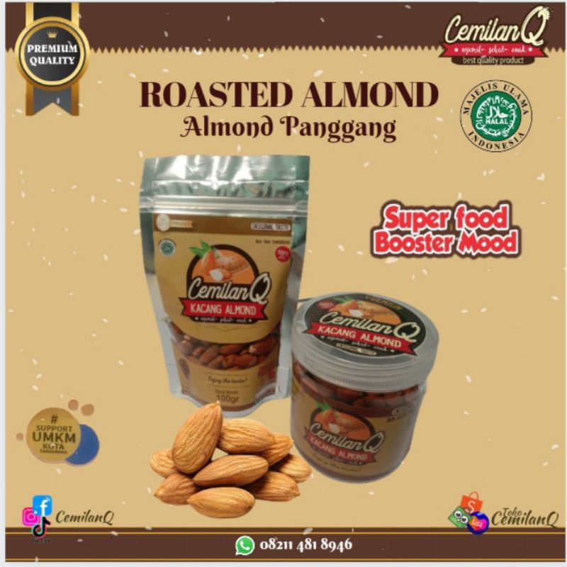 

CQ- Roasted Almond- Almond panggang siap santap