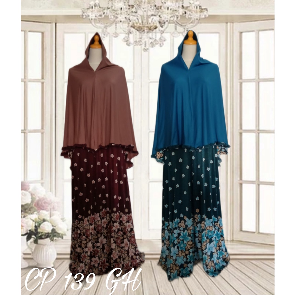 cp 139 GH Gamis Spandek Korea import Gratis Hijab / mayung / busui