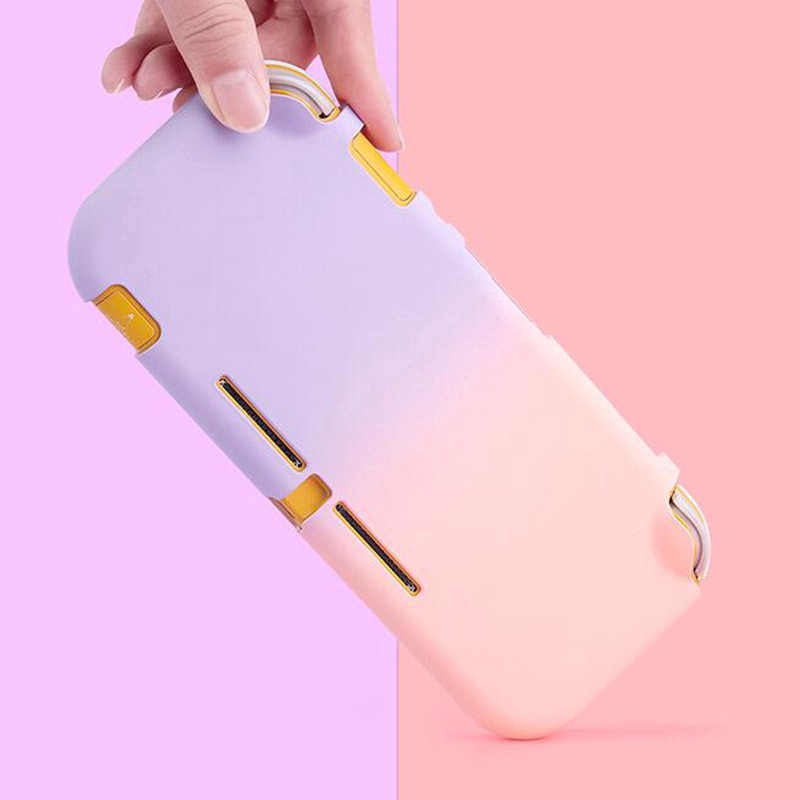 Hard Case Full Cover Depan Belakang Warna Gradasi Matte Kristal Untuk Konsol Nintendo Switch Lite