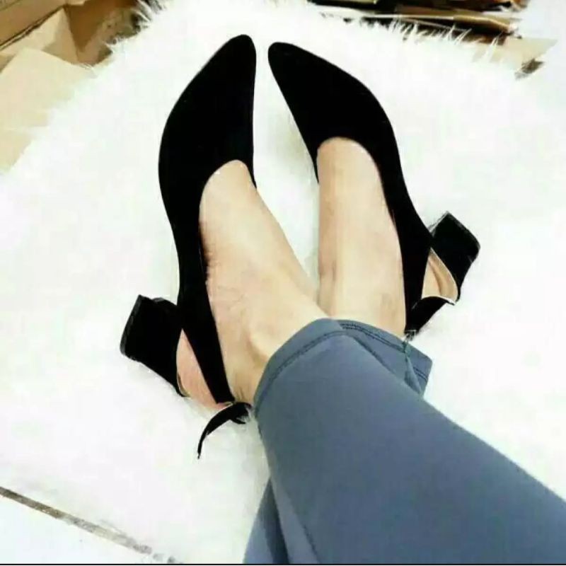 High Heel Hak Tahu Tali Belakang Hak Tahu Murah
