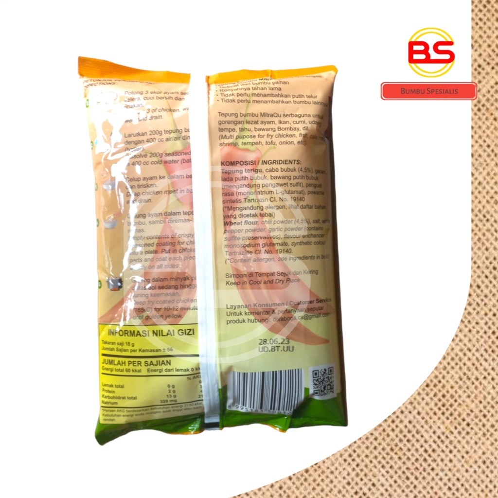 Mitra Qu Tepung Bumbu Serbaguna Hot Spicy 1 kg - HALAL
