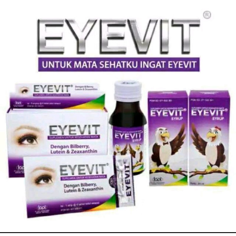 Lov Me❤ Eyevit Sirup Vitamin Mata Anak dewasa - Eyevit syrup Suplemen Kesehatan Mata Bilberry Lutein Zeaxanthin