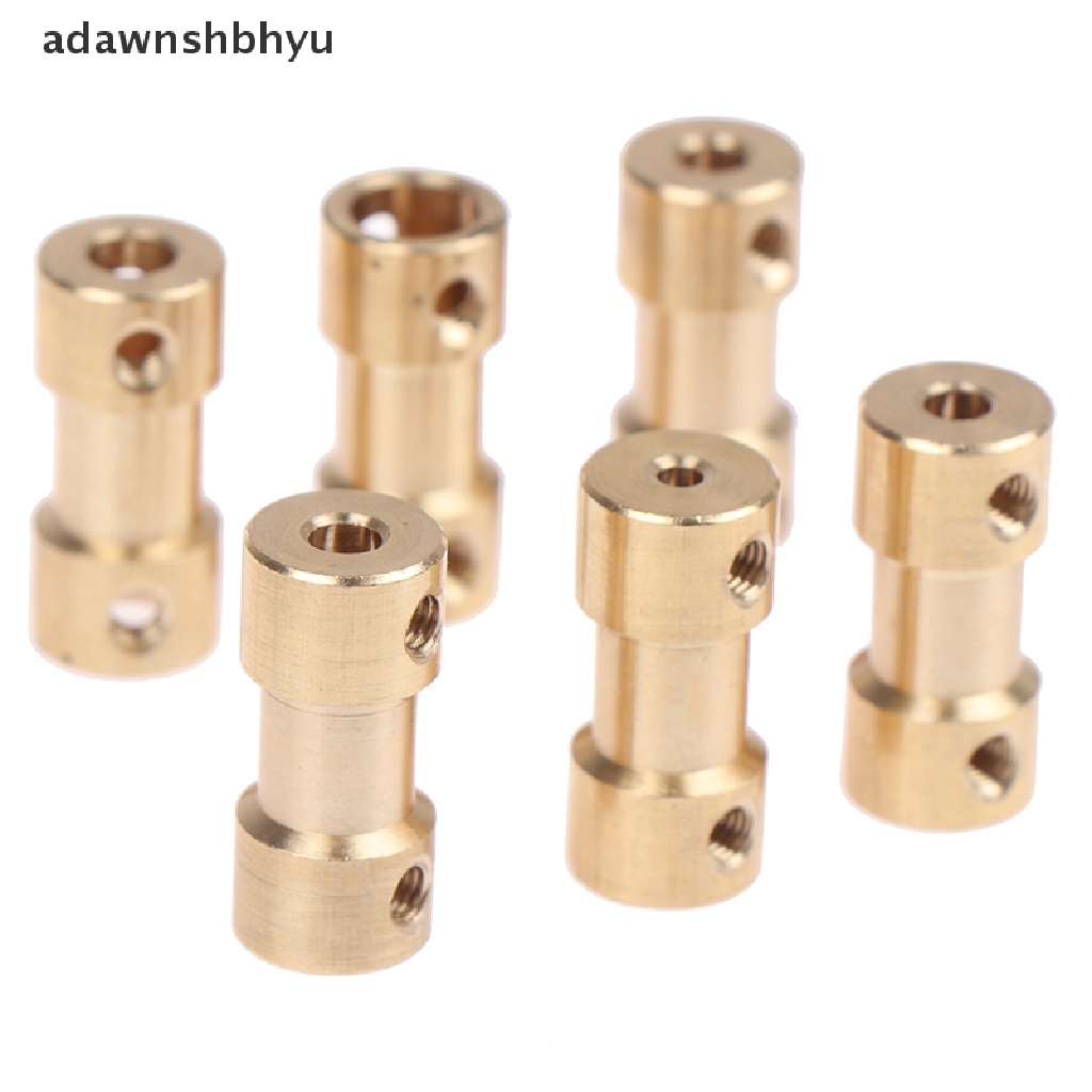 Adawnshbhyu 2-6mm Kuningan Connecting Shaft Konektor Motor Drive Rigid Coupling Coupler Sleeve