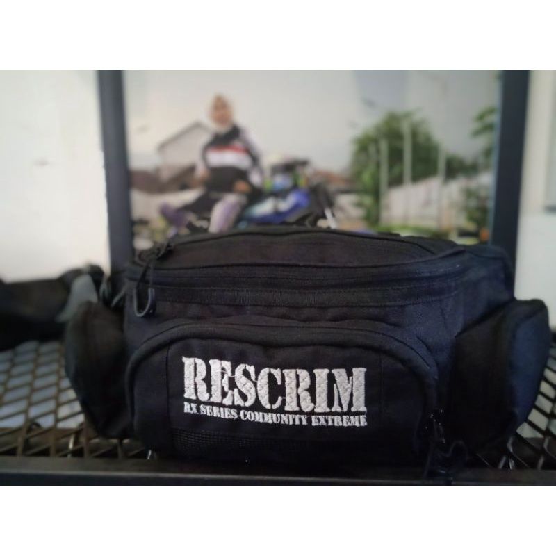 tas rescrim pinggang RX king waistbag hitam cod by Rxkingline19